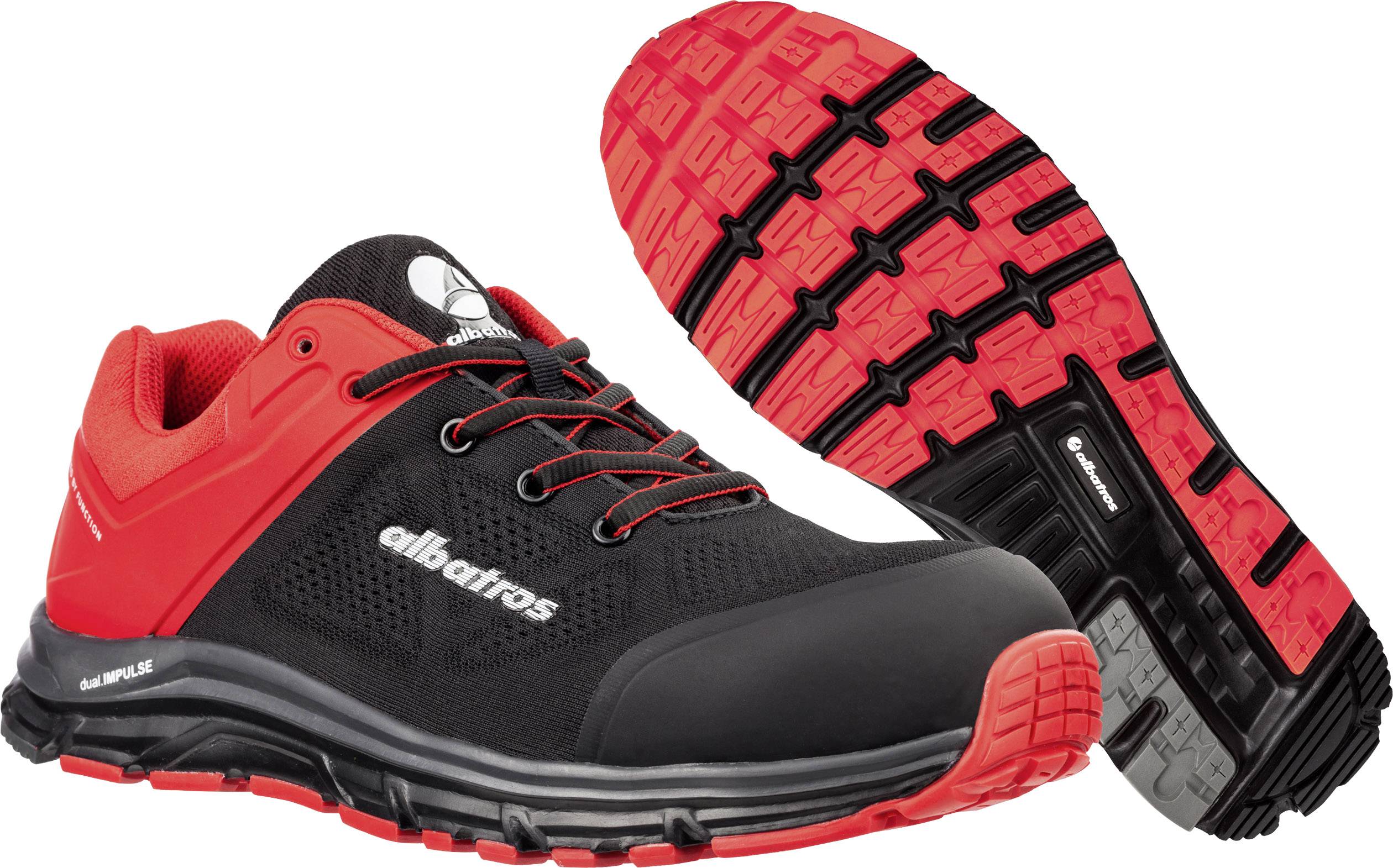 Albatros LIFT RED IMPULSE LOW 646600-40 ESD Obuwie ochronne S1P Rozmiar buta (EU): 40 czarny, czerwony 1 szt. - obrazek 1