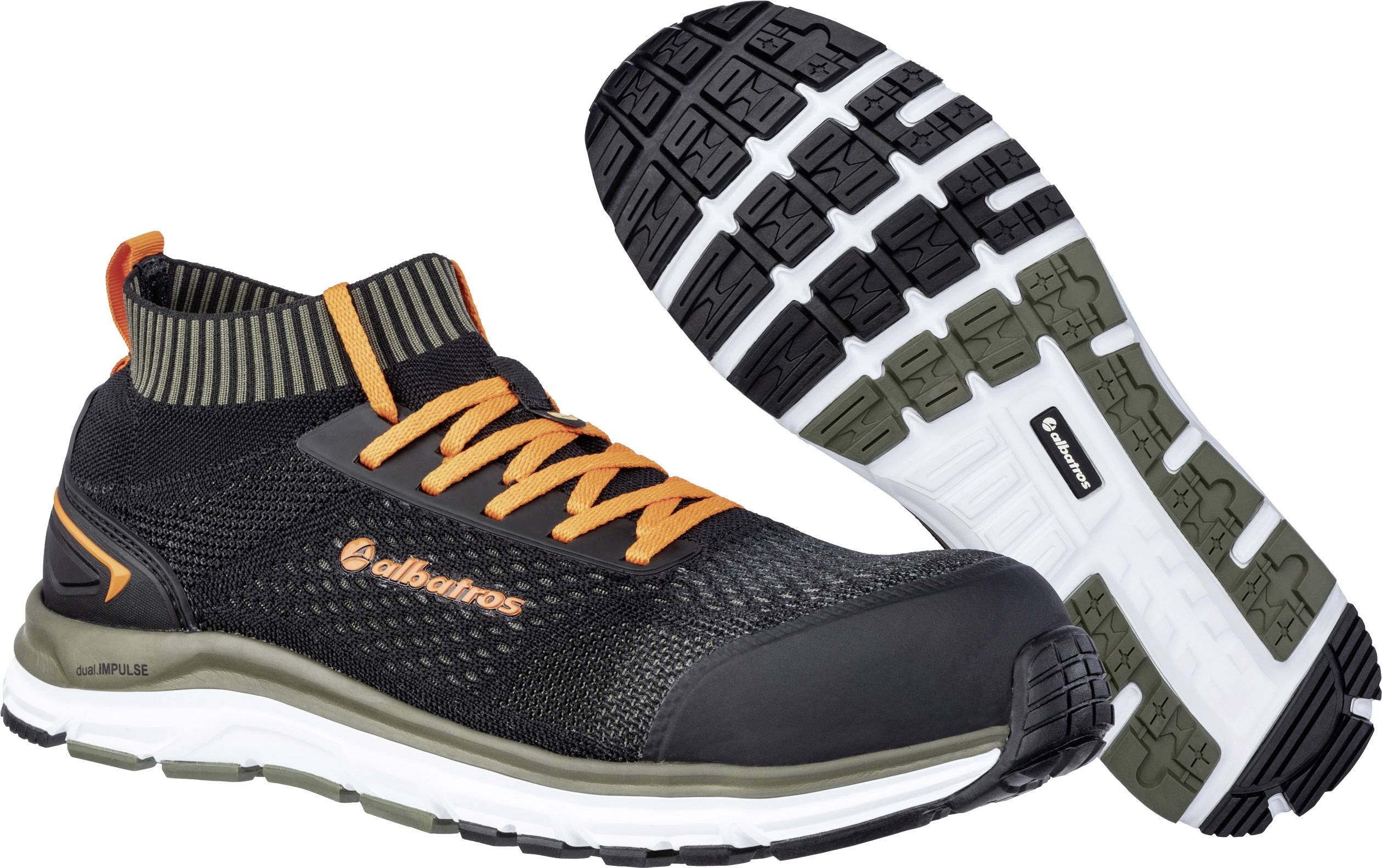 Albatros ULTIMATE IMPULSE OLIVE LOW 646730-40 ESD Obuwie ochronne S1P Rozmiar buta (EU): 40 czarny, oliwkowy, pomarańczo - obrazek 1