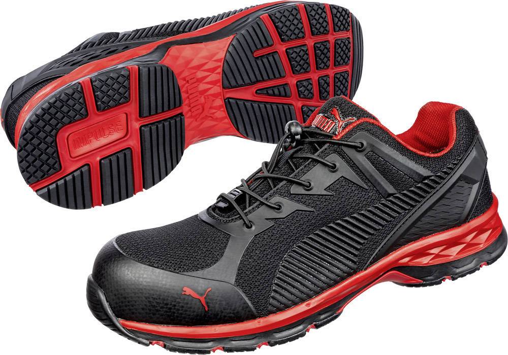 PUMA FUSE MOTION 2.0 RED LOW 643890-40 ESD Obuwie ochronne S1P Rozmiar buta (EU): 40 czarny, czerwony 1 szt. - obrazek 1