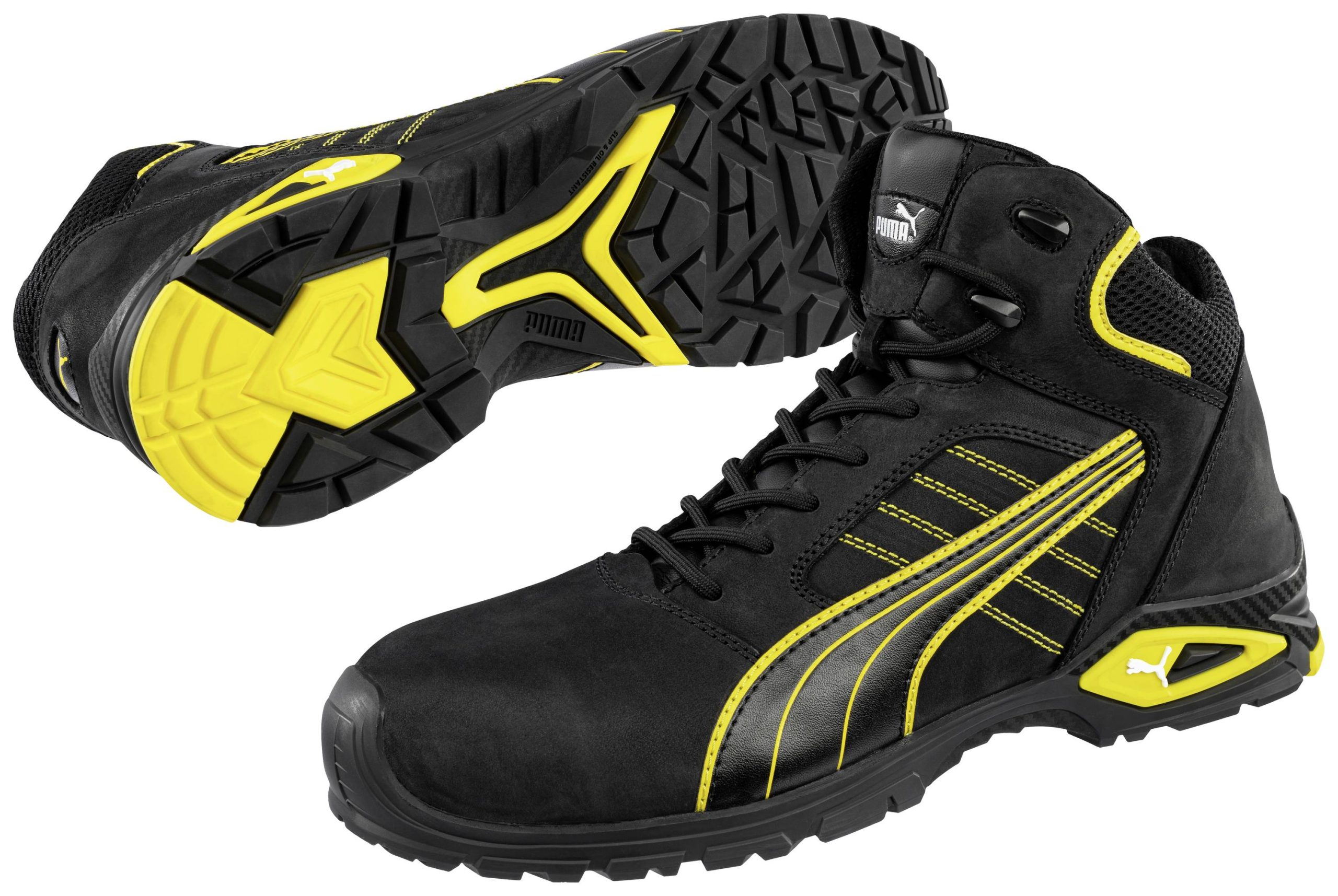 PUMA Amsterdam Mid 632240-40 Buty ochronne S3 Rozmiar buta (EU): 40 czarny, żółty 1 szt. - obrazek 1