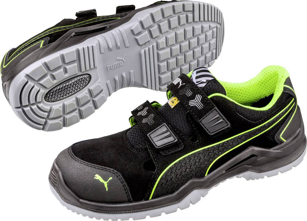 PUMA Neodyme Green Low 644300-40 ESD Obuwie ochronne S1P Rozmiar buta (EU): 40 czarny, zielony 1 szt. - obrazek 1