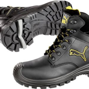 PUMA Borneo Black Mid 630411-39 Buty ochronne S3 Rozmiar buta (EU): 39 czarny, żółty 1 szt. PUMA Borneo Black Mid 630411-39 Buty ochronne S3 Rozmiar buta (EU): 39 czarny, żółty 1 szt.
