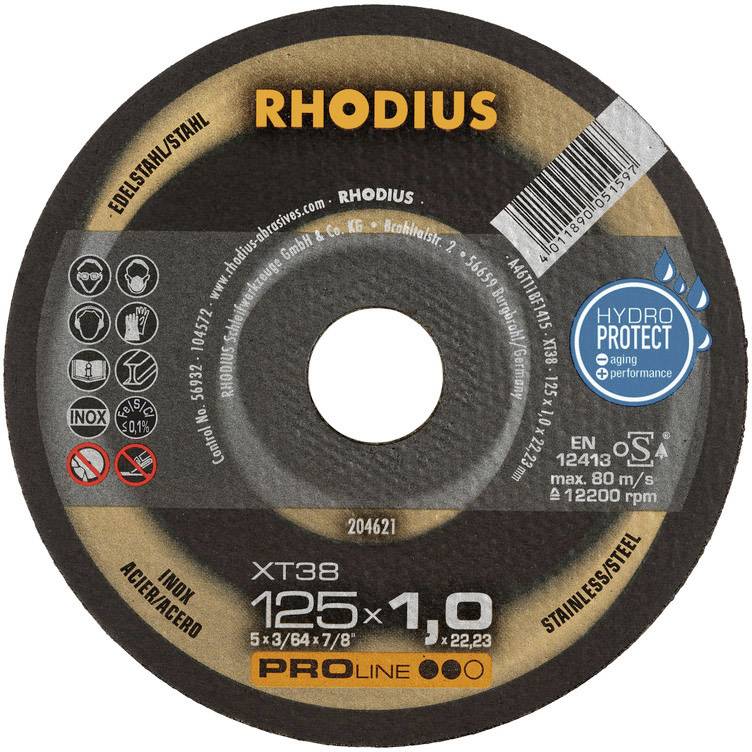Tarcza tnąca prosta Rhodius XT38 205701 180 mm 1 szt. - obrazek 1