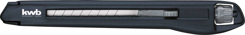 Nóż z odłamywanym ostrzem z pokrętłem, 9 mm kwb 015809 1 szt. - obrazek 1