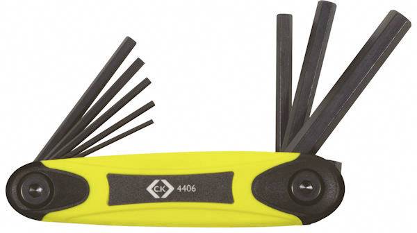 Zestaw kluczy trzpieniowych C.K T4406 1.5 mm, 2 mm, 2.5 mm, 3 mm, 4 mm, 5 mm, 6 mm, 8 mm