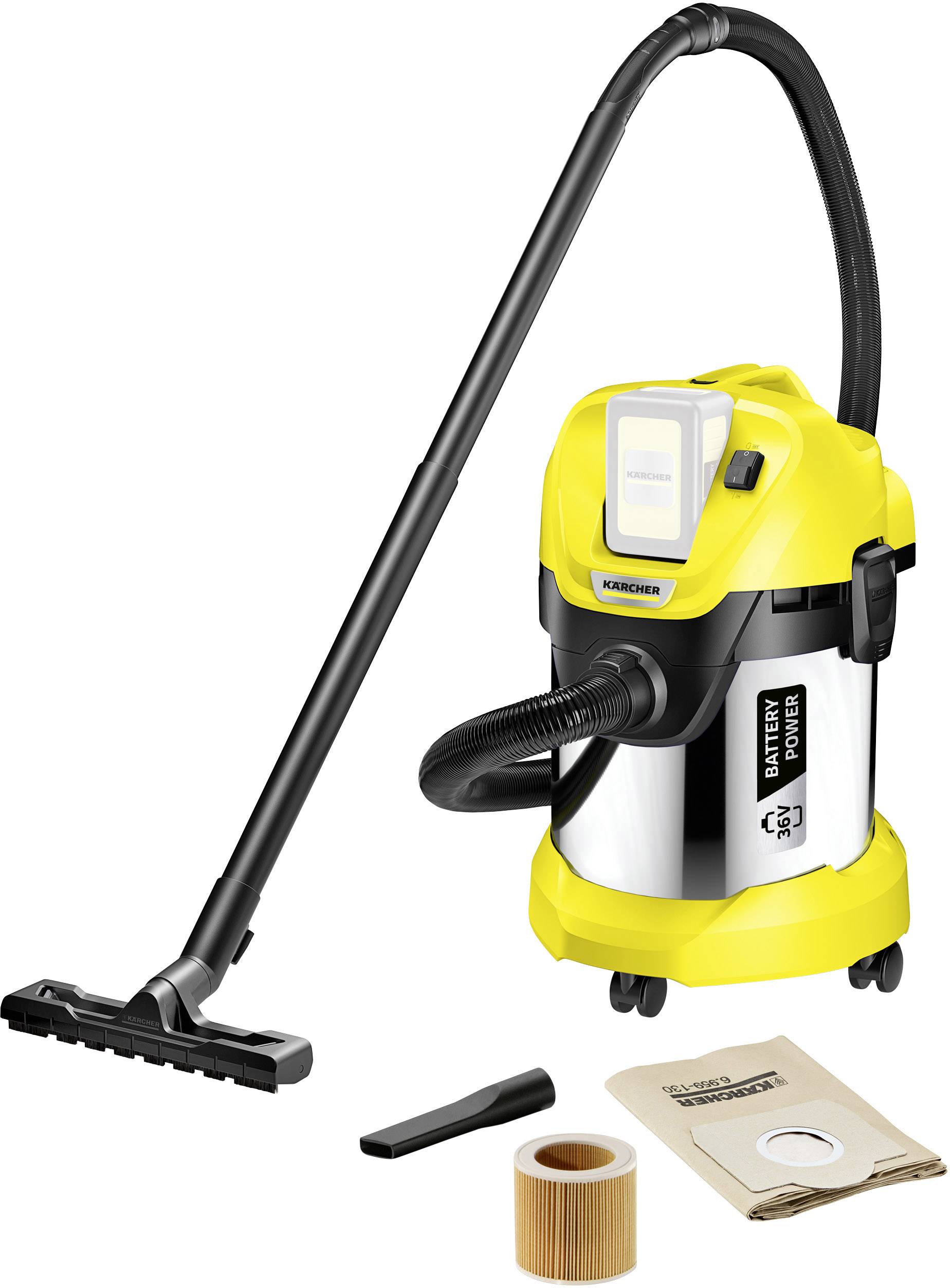 Odkurzacz do pracy na sucho i mokro Kärcher Kärcher WD 3 Battery Premium - Staubsauger 1.629-950.0 17 l 1 szt. - obrazek 1