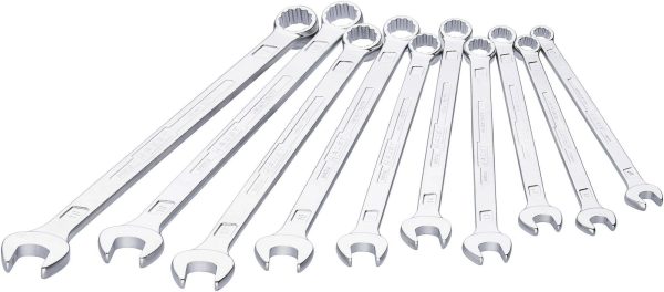 Hazet 600LG/10 600LG/10 Zestaw kluczy płasko oczkowych Rozmiar klucza (metryczny) (tylko do tytułu) 8 – 19 mm