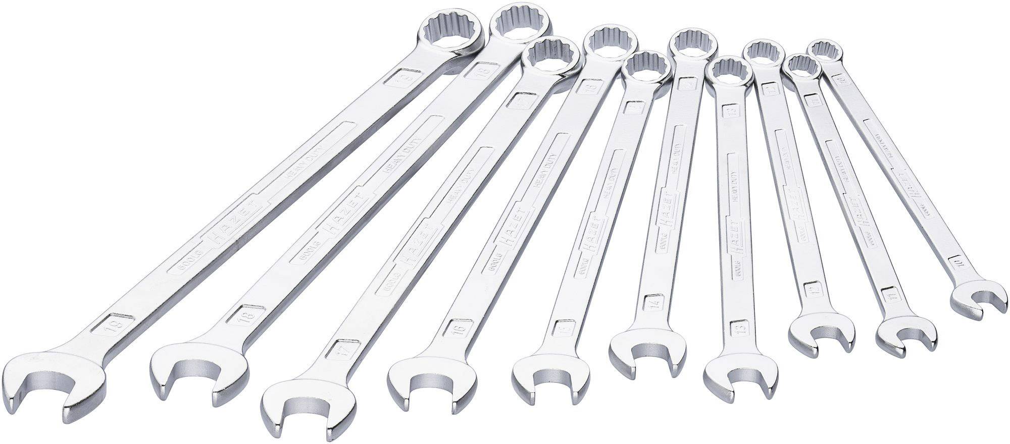 Hazet 600LG/10 600LG/10 Zestaw kluczy płasko oczkowych Rozmiar klucza (metryczny) (tylko do tytułu) 8 - 19 mm - obrazek 1