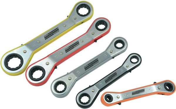 Brüder Mannesmann M27405 M27405 Klucz oczkowy zestaw 5 szt. Rozmiar klucza (metryczny) (tylko do tytułu) 9 – 21 mm