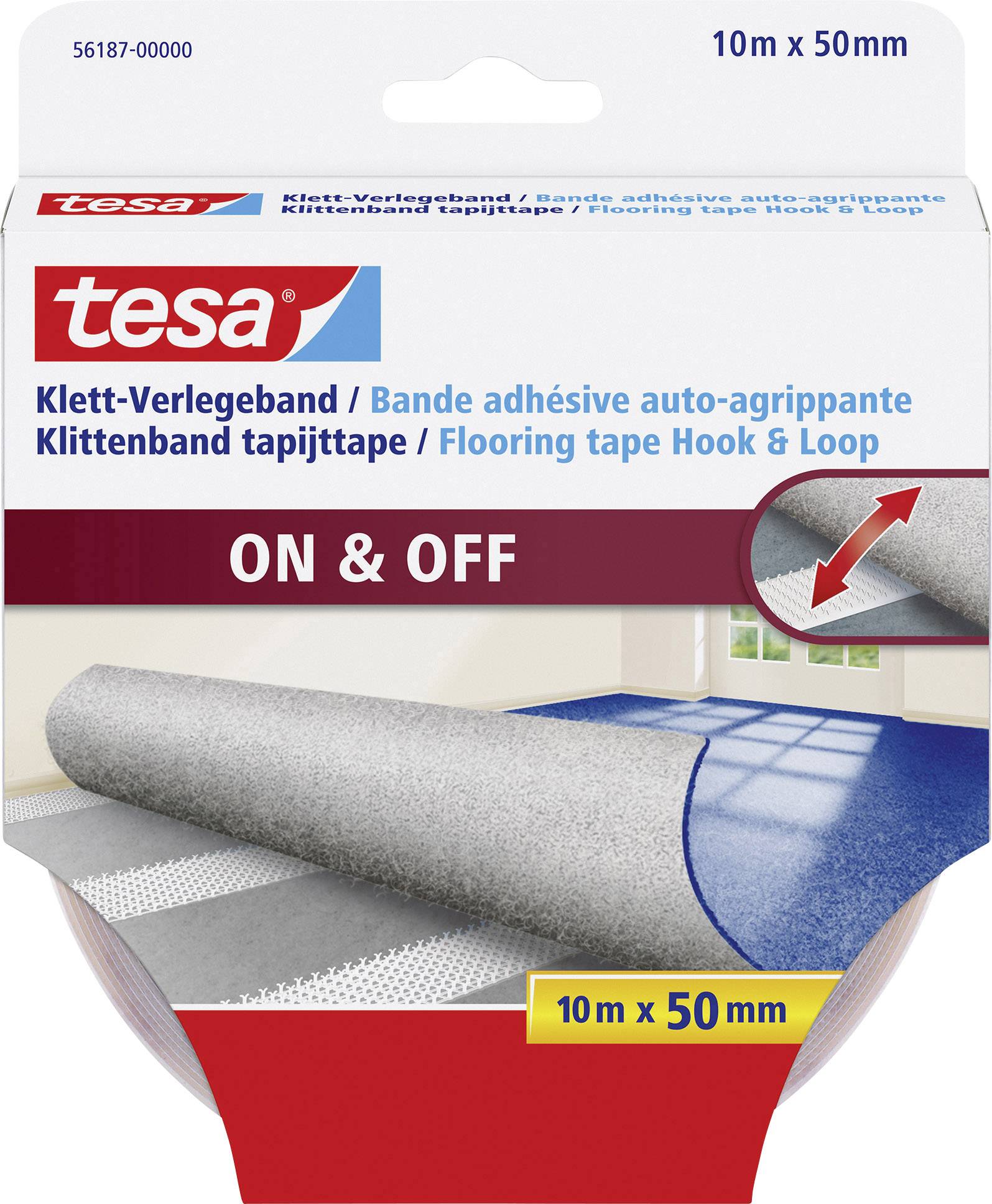 Taśma klejąca tesa 56187-00000-11, (D x S) 10 m x 50 mm, 1 szt. - obrazek 1