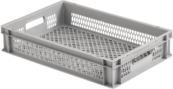 Alutec 75050 Pudełko z tworzywa sztucznego kratowana (D x S x W) 600 x 600 x 120 mm szary 1 szt.