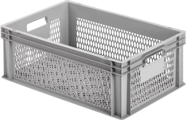 Alutec 75060 Pudełko z tworzywa sztucznego kratowana (D x S x W) 600 x 600 x 220 mm szary 1 szt.