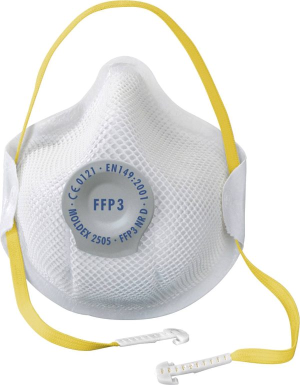 Moldex Smart 250501 Maska przeciwpyłowa z wywietrznikiem FFP3 D 10 szt. EN 149:2001, EN 149:2009 DIN 149:2001, DIN 149:2